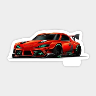 SUPRA illustration-- Digital design Art print by ASAKDESIGNS. Sticker